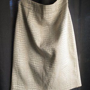 Calvin Klein Snake Skin Reptile Pencil Skirt Size 6
